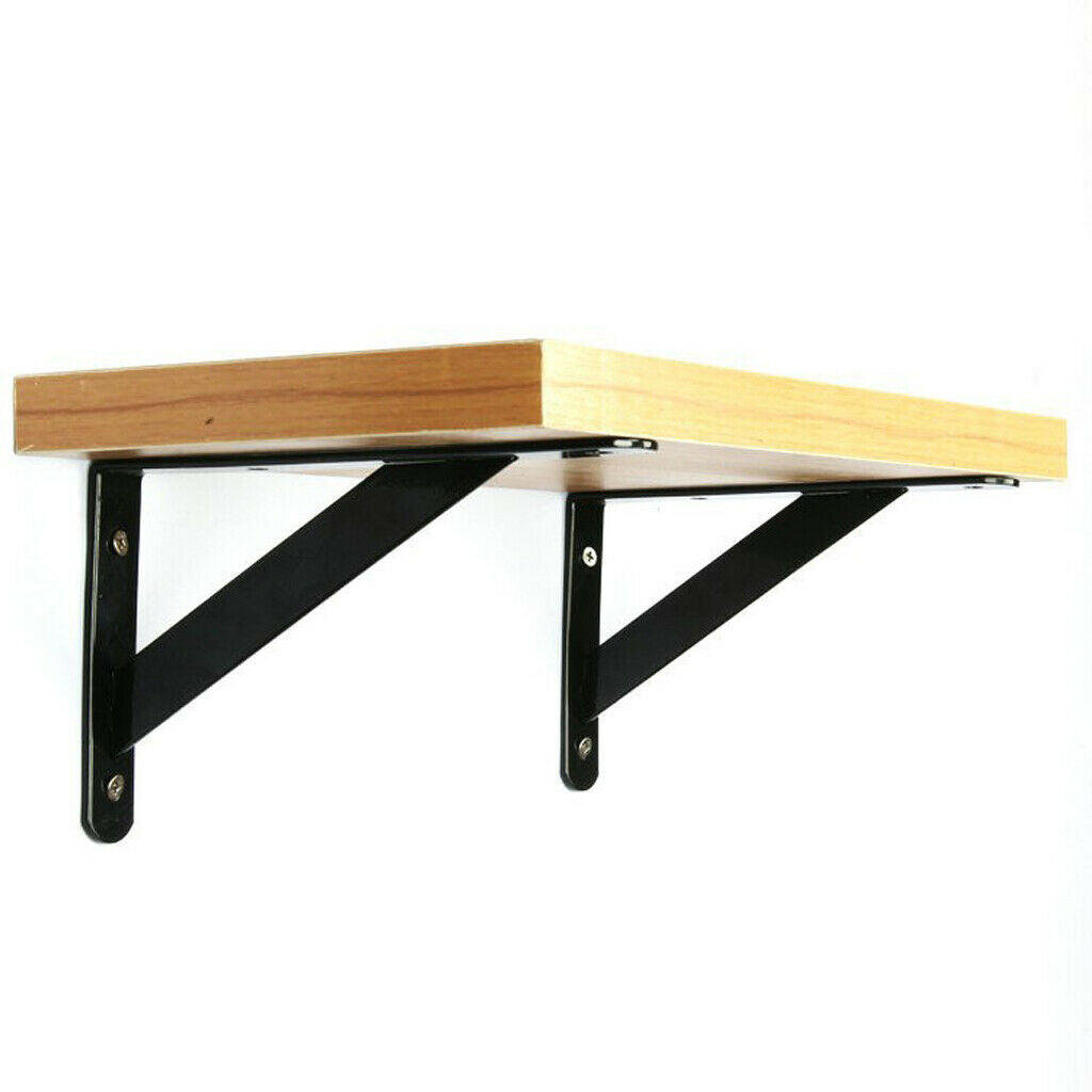 Set of 6 iron shelf brackets shelving system for shelf angles (90 degree angle)