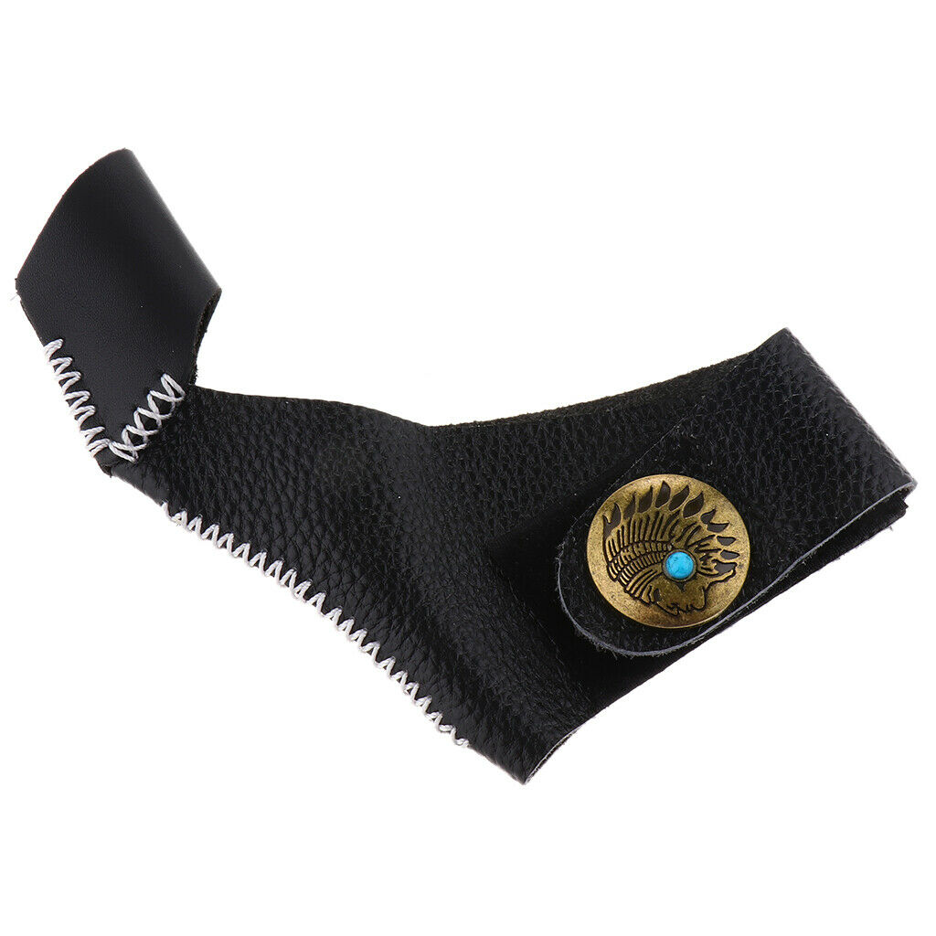 Archery Gloves Bow Protective Thumb Finger Protector Tab Adjustable 14x12.5cm
