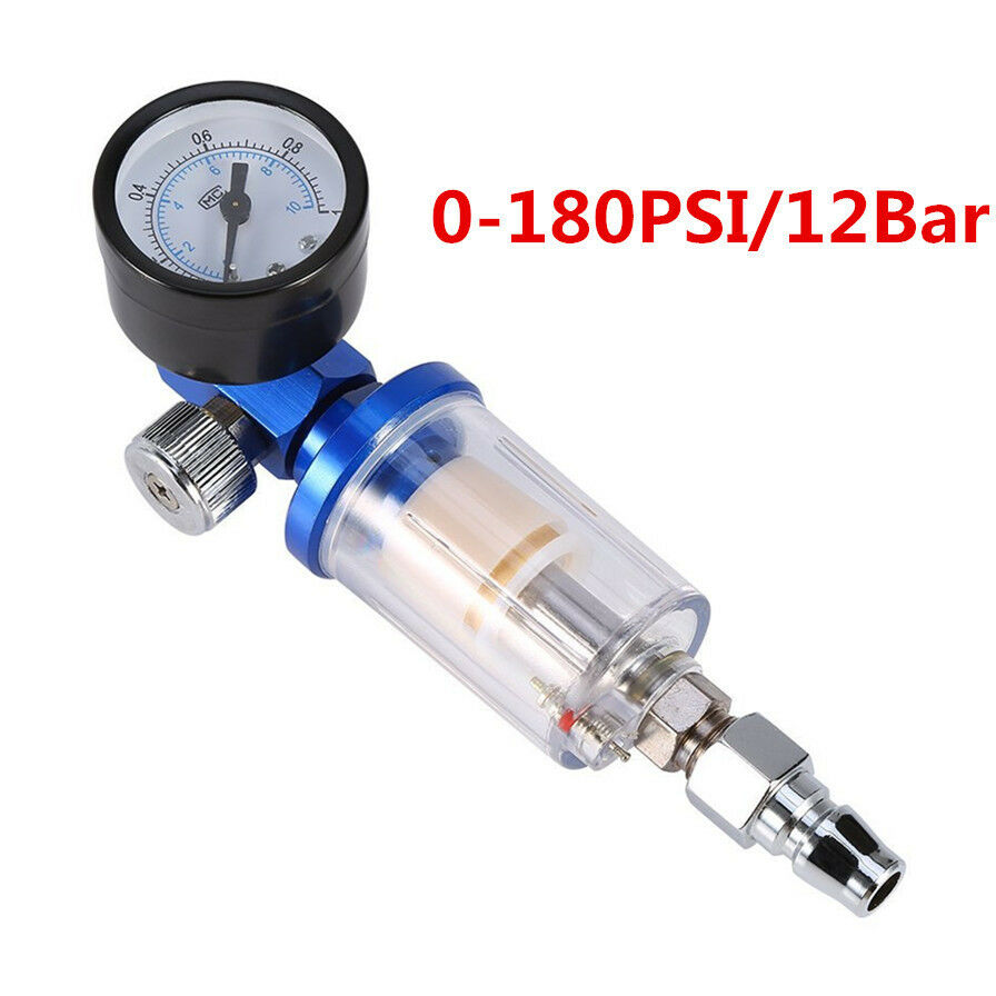Spray Paint Gun Air Pressure Regulator Spray Gun In-Line Water Trap Filter Tool