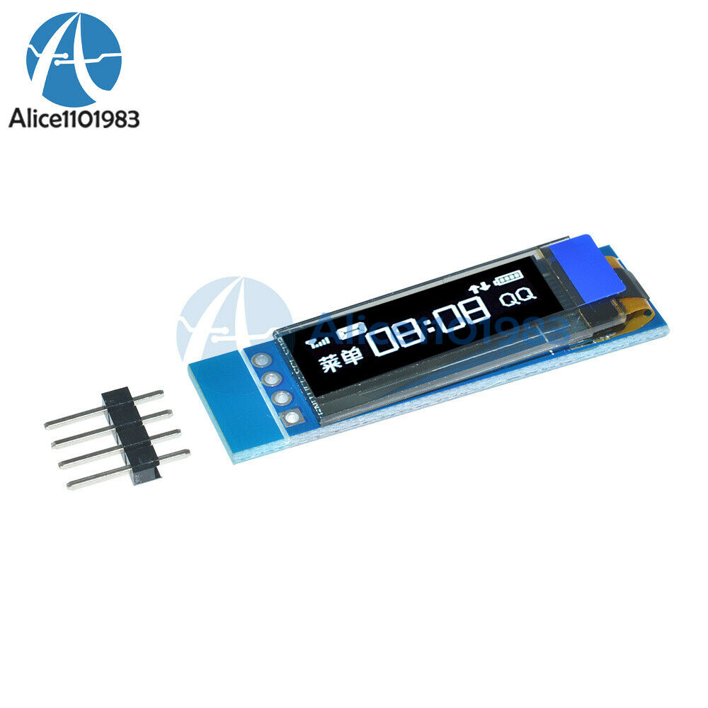 2x IIC I2C 0.91" 128x32 OLED LCD Display Module White For Arduino PIC SSD1306 IC