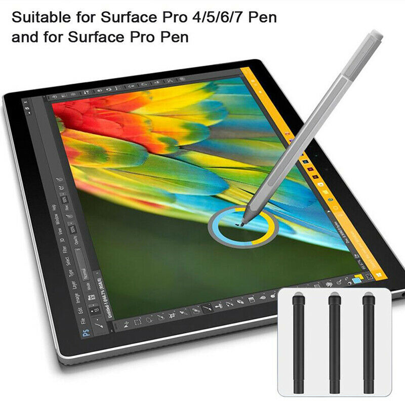 3PCS High Sensitivity Pen Rubber Nib Surface Pen Tips Replacement For Sur.l8