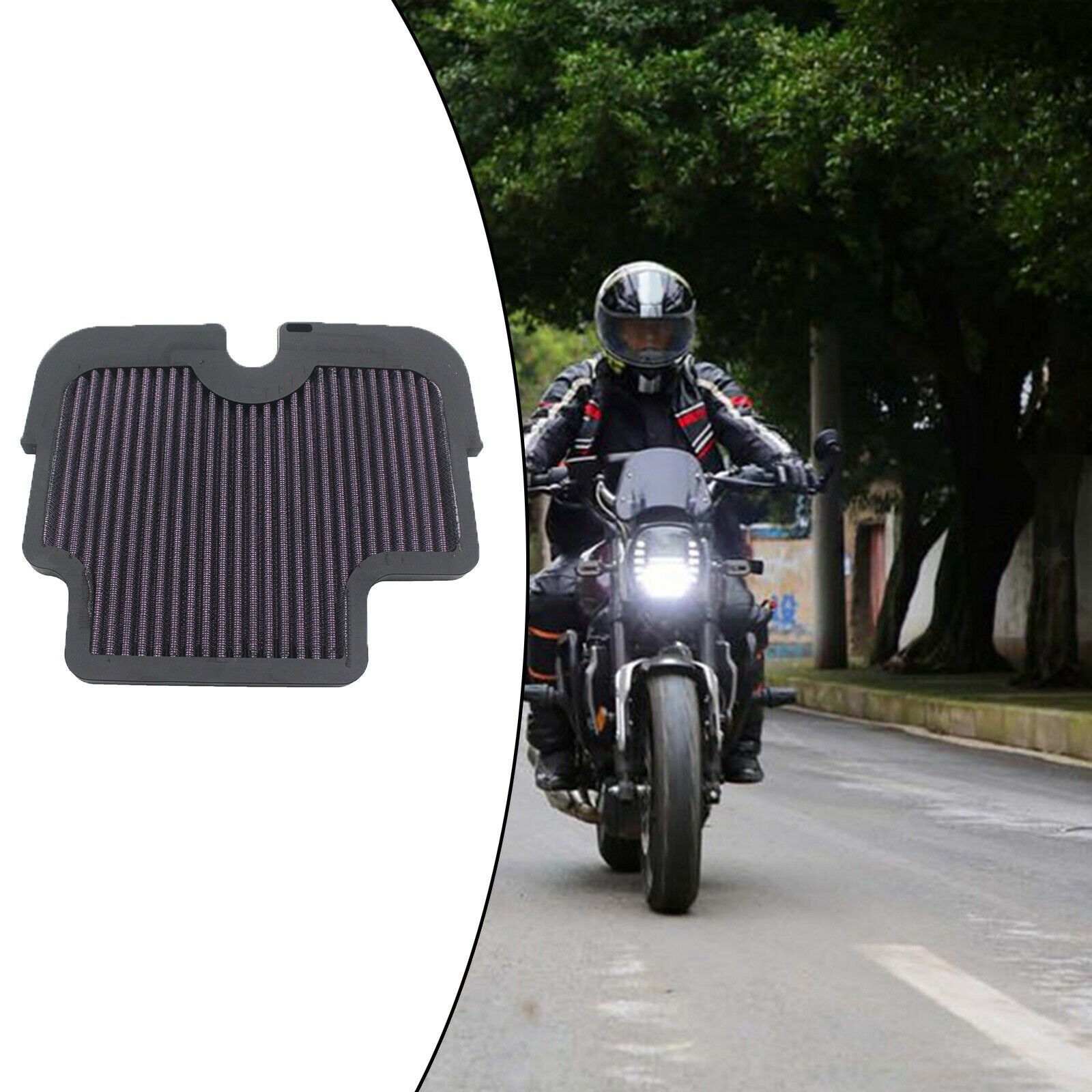 Motorcycle Air Filter Fit for Kawasaki ER650 2009-2011 Replace Accessories