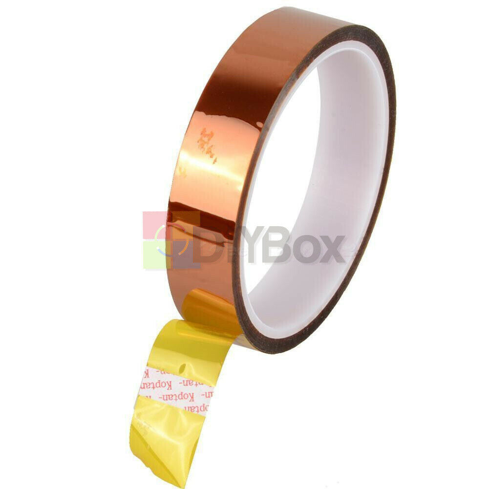 2PCS 20mm 30M 100ft Tape Adhesive High Temperature Heat Resistant Polyimide