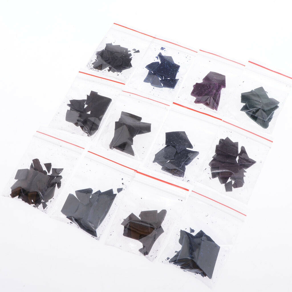 Selection of 24 Colored Soy Candles Wax Dye Chips for Making