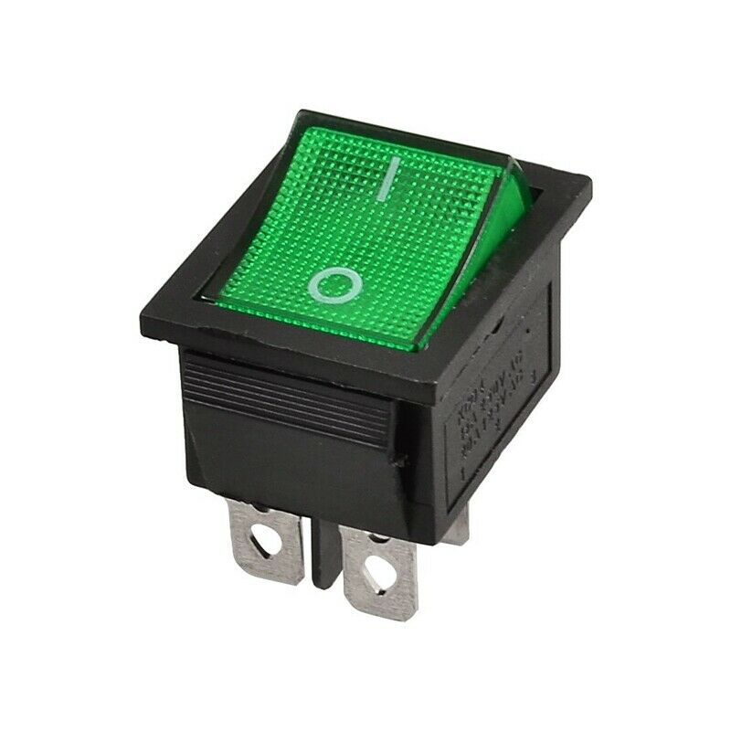 KCD4 DPST ON-OFF 4 Pin Terminals Rocker Boat Switch 15A/20A AC 250V/125V P8C4C4