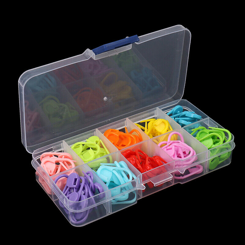 120Pcs Amazing Knitting Crochet Locking Stitch Needle Clip Markers Holder.l8