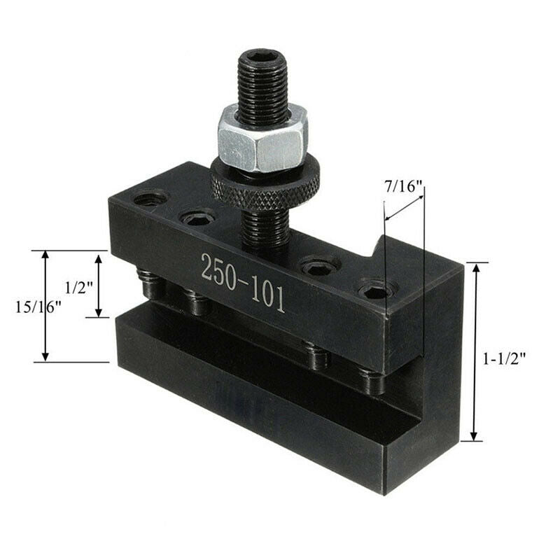 2X(250-101 Turning and Facing Holder  Change Tool Post and Tool Holder L9S9)