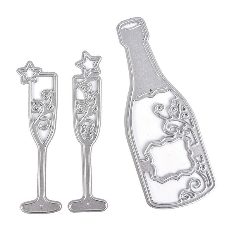 1PC Wine Bottle Metal Cutting Die For Photo Album Paper Cards Decor joJCAUB TL