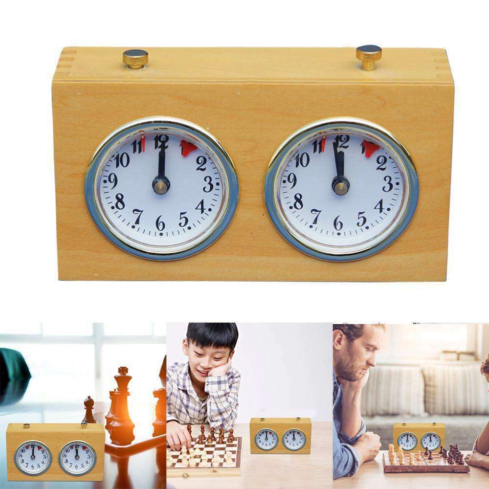 Retro Analog Chess Clock Timer, Wind-Up Mechanical Chess Clock, Professional