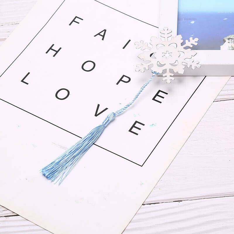 Book Marker Snowflake Bookmarks Winter Pendant Gifts Christmas Birthday G.l8