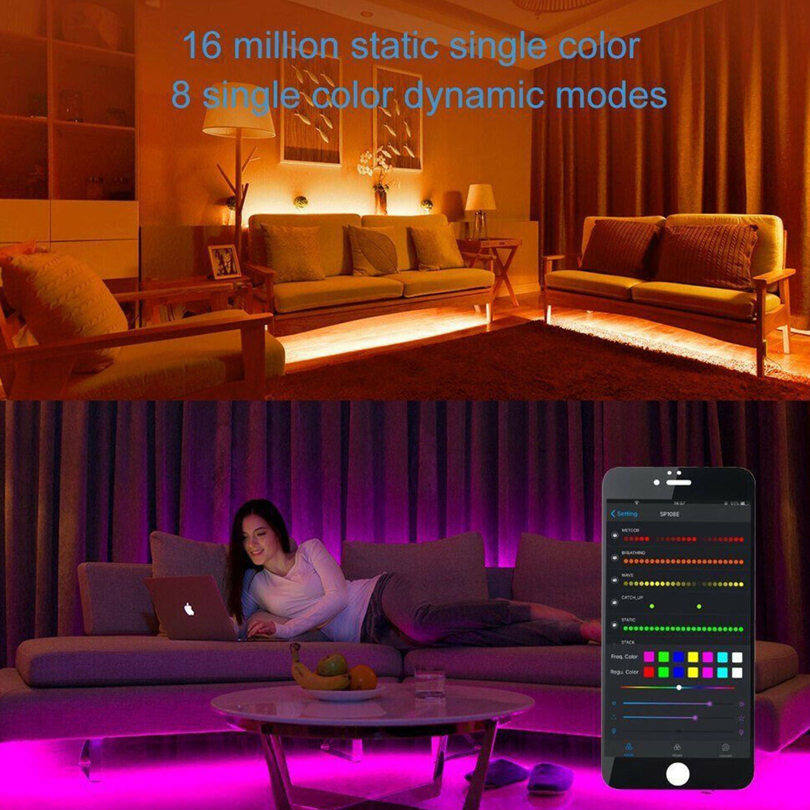 SP105E Bluetooth for iOS /Android APP Magic Controller WS2811 WS2812B LED Strips