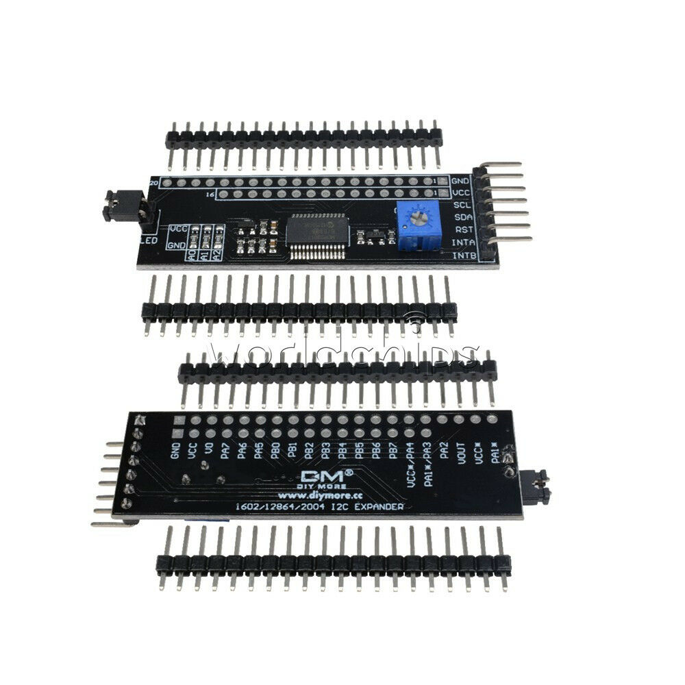IIC/I2C Serial Interface MCP23017 1602/2004/12864 Arduino 5V LCD Expander Module