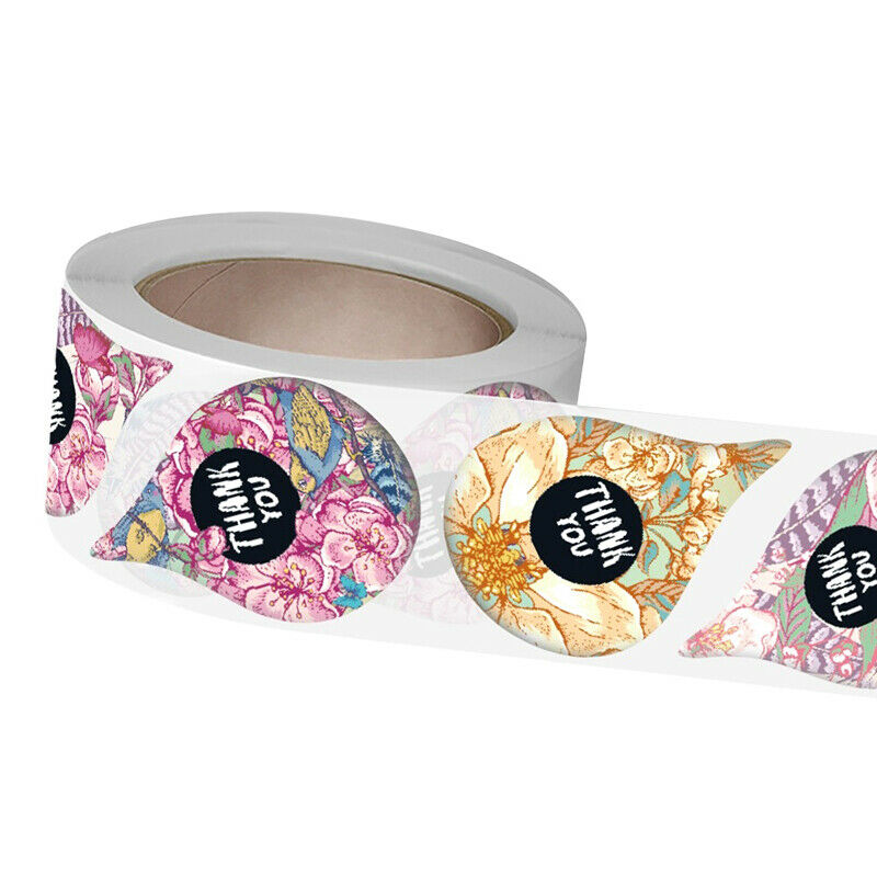 500Pcs Thank You Stickers Business  Wedding Gift Craft Box Envelope Label.l8