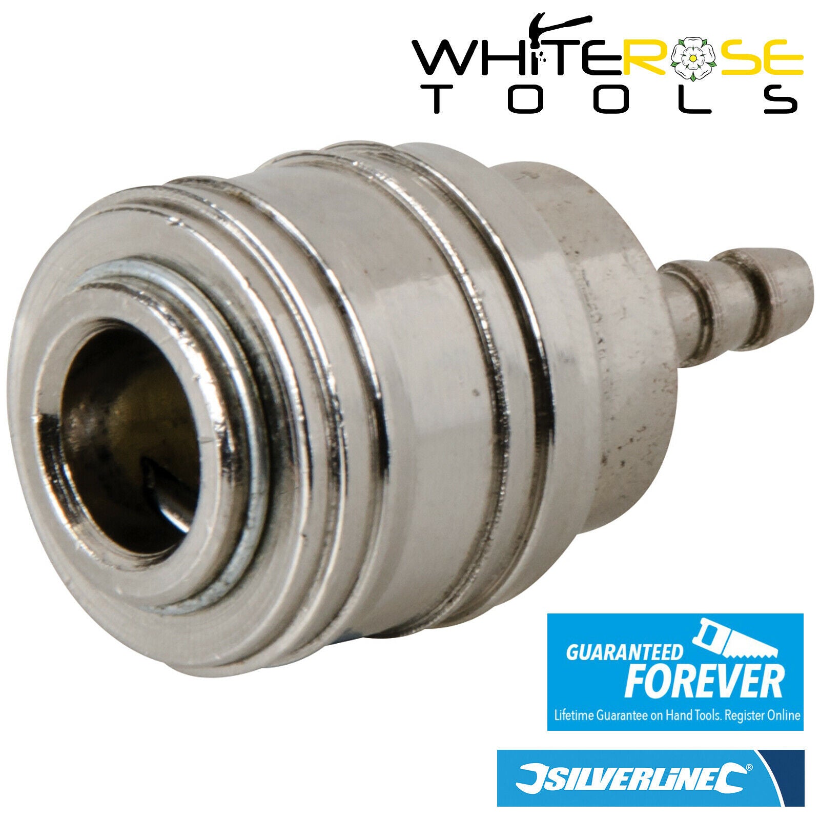 Silverline Euro Air Line Hose End Quick Coupler 8mm