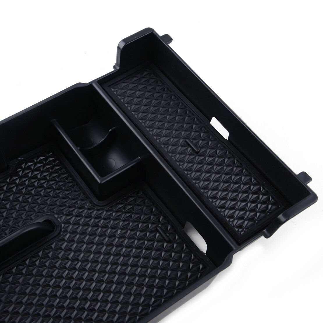 Car Inside Console Armrest Storage Box Holder Fit for Mazda 3 Axela 19 Black as