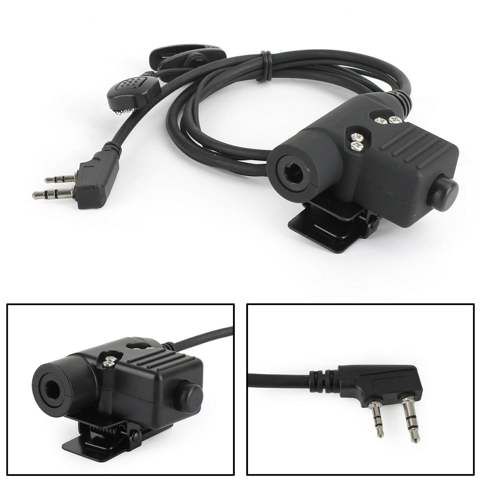 1x PTT Interphone Push-To-Talk for Kenwood TK3200 TK2160 BaoFeng BF-888S UV5R