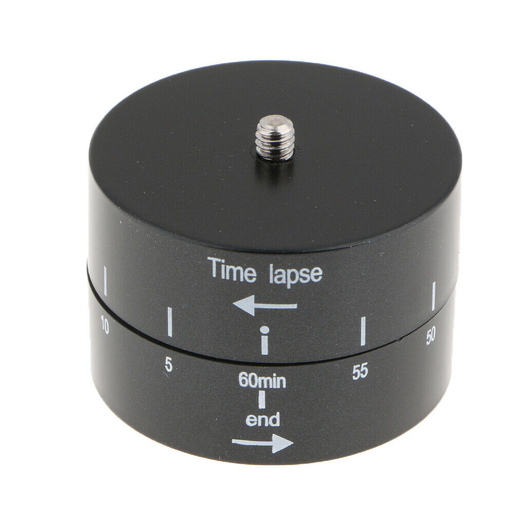 360° 60 Minute Time Lapse Tripod Head Stabilizer Adapter for Camera DSLR