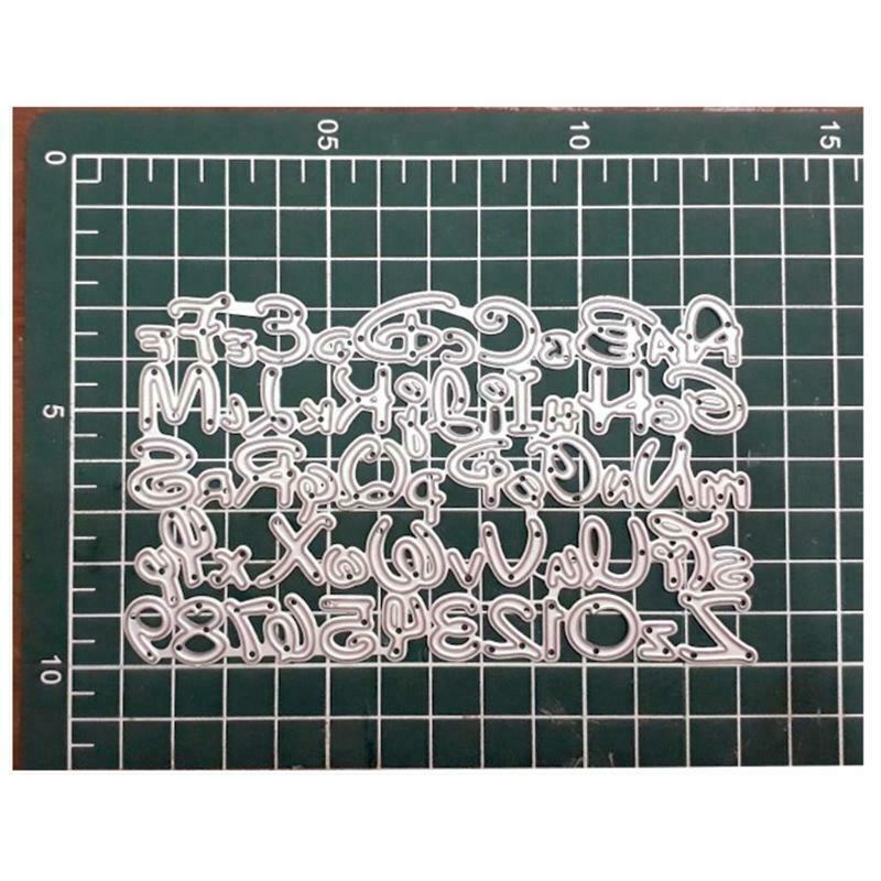 Letter Number Metal Cutting Dies Stencil DIY Scrapbooking Album Paper Card Mold