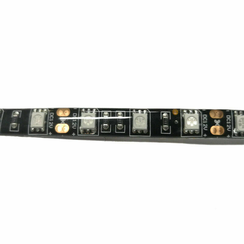 2x Yellow/Amber 6 inch 9 LED Waterproof Flexible Light Strip BLACK PCB board