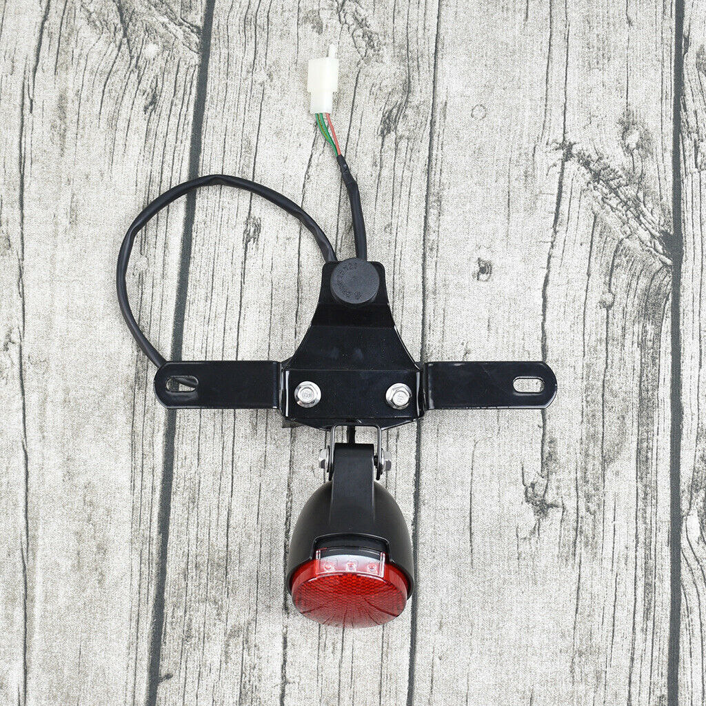 Motorcycle LED Tail Brake Light Stop 24 LED License Plate Holder for Mash