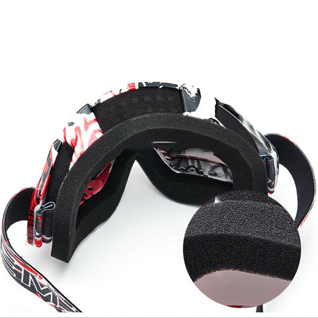 Racing Motocross Snowmobile Snowboard Goggles UV Protector Eyewear Clear