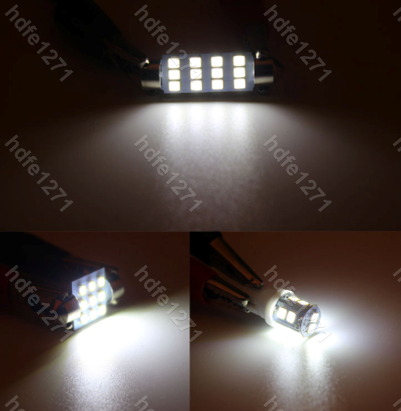 20 pcs Combo LED Car Interior Inside Light Dome Map Door License Plate Light