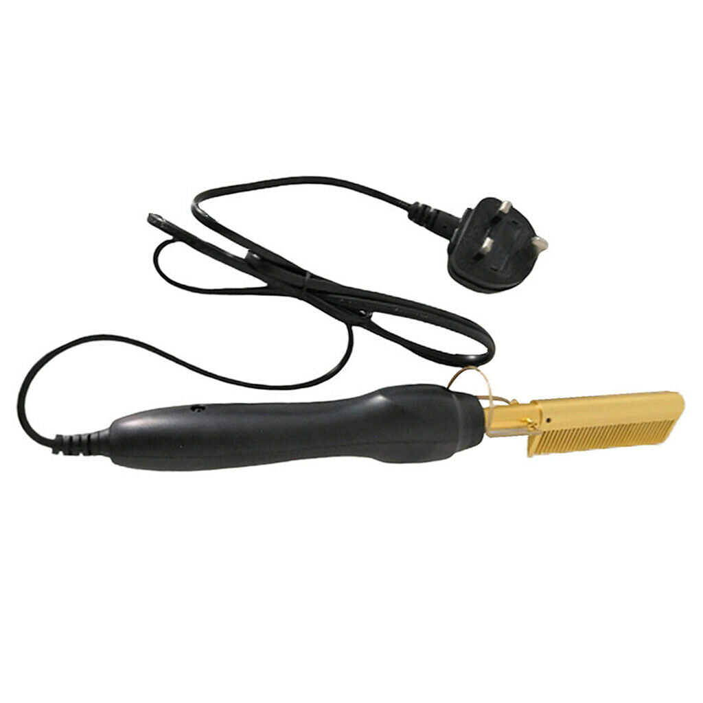 Hair Curling Straightening Comb DIY Home Styling Tool Curler Straighter