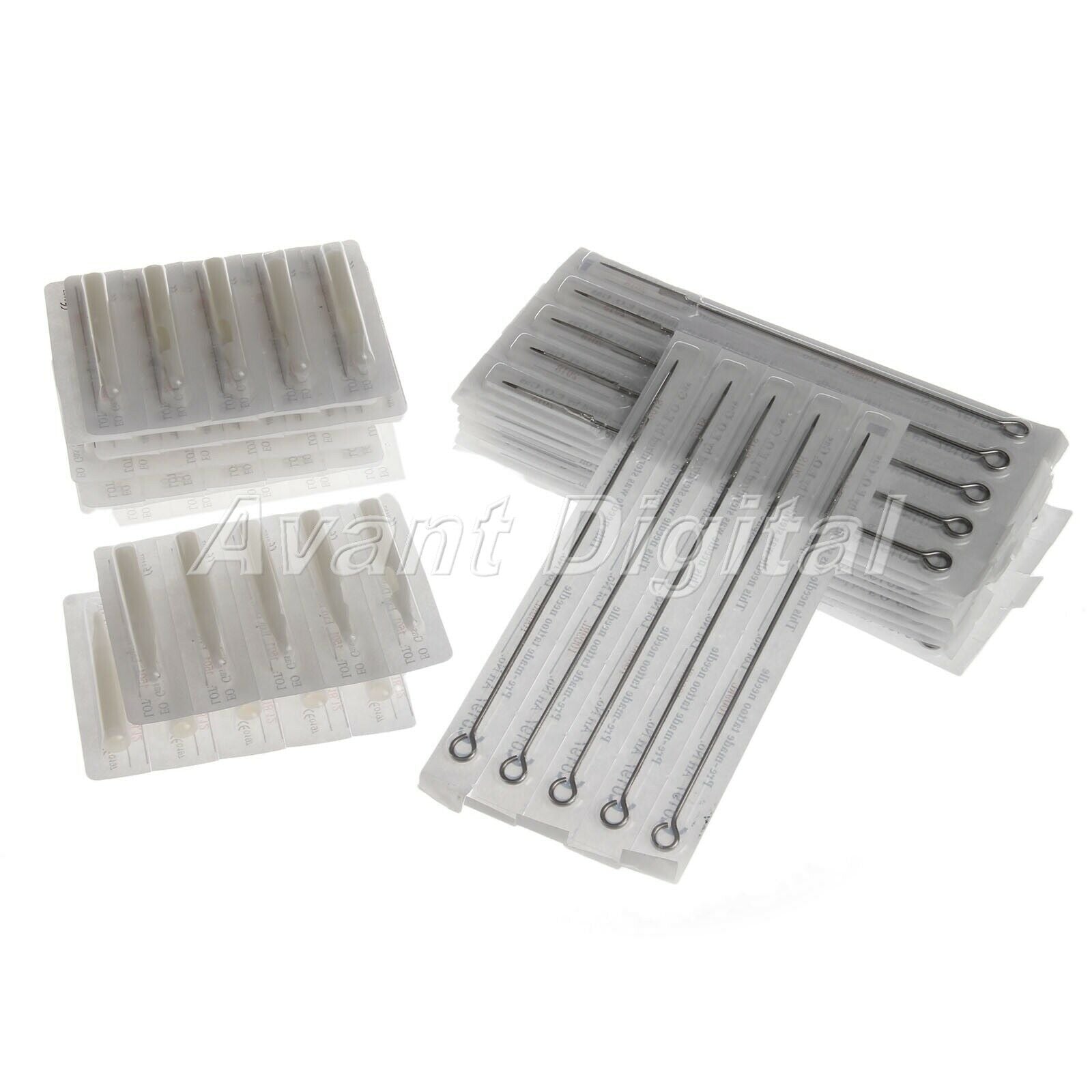 Sterilized 9RL Tattoo Needles&Disposable 9RT Tattoo Tubes Tips Beauty Tool Kits