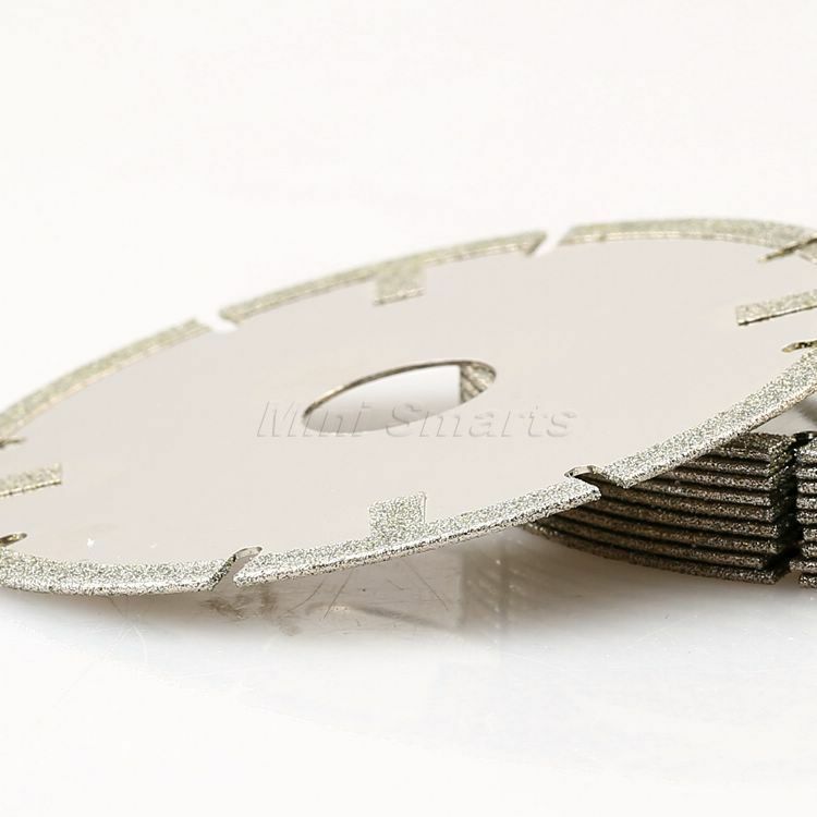 4" 100mm Diamond Coated Tipped Cut Disc Saw Blade Wheel Rotary Tool Grit 60#