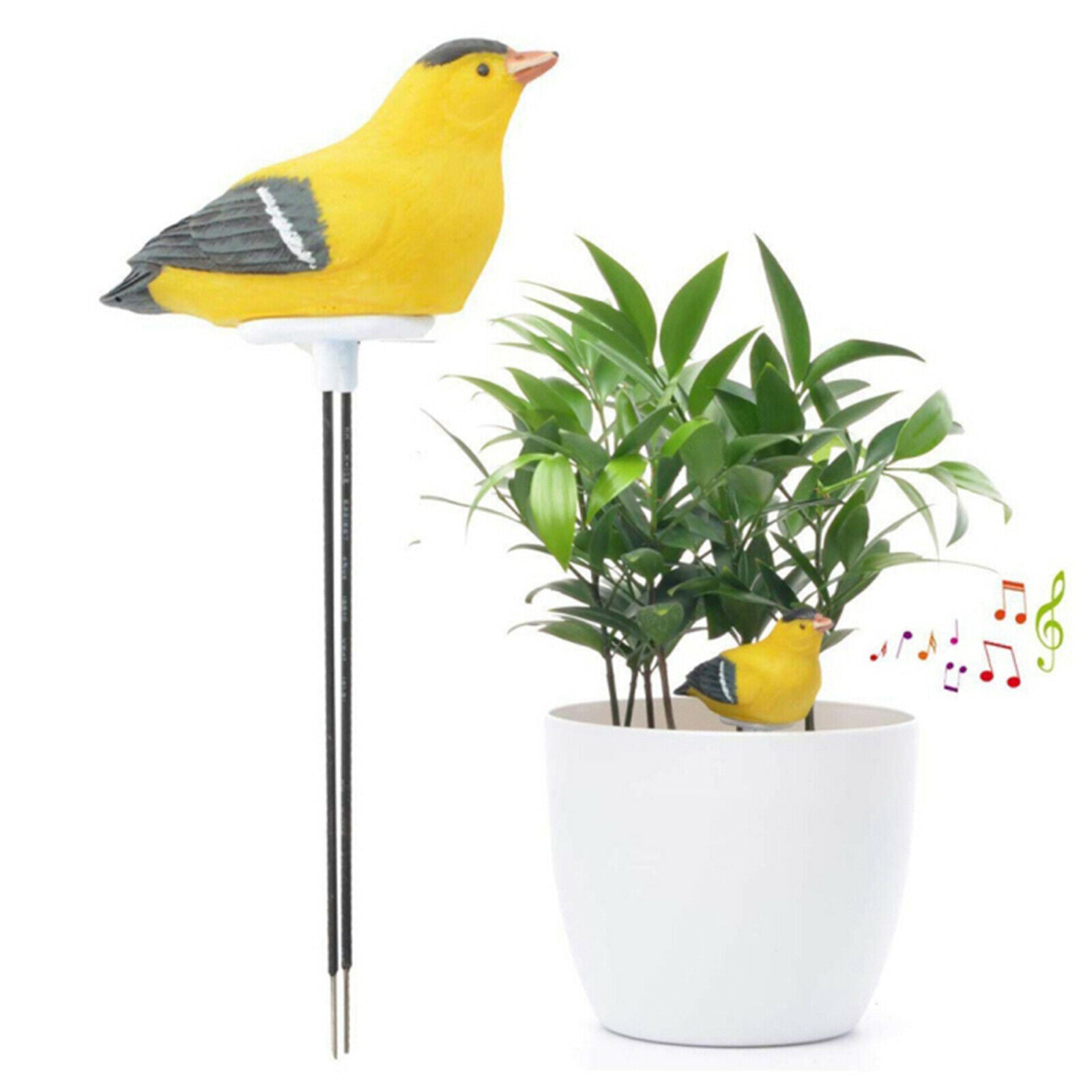 Bird Soil Moisture Meter 18cm Soil Humidity Sensor Tester Hygrometer Yellow