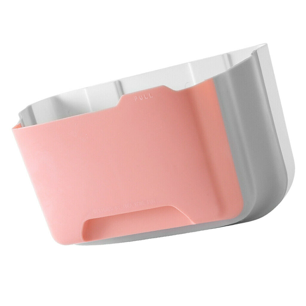 Rubbish Kitchen Hanger Garbage Hanging Racks Waste Bag Holder Pink