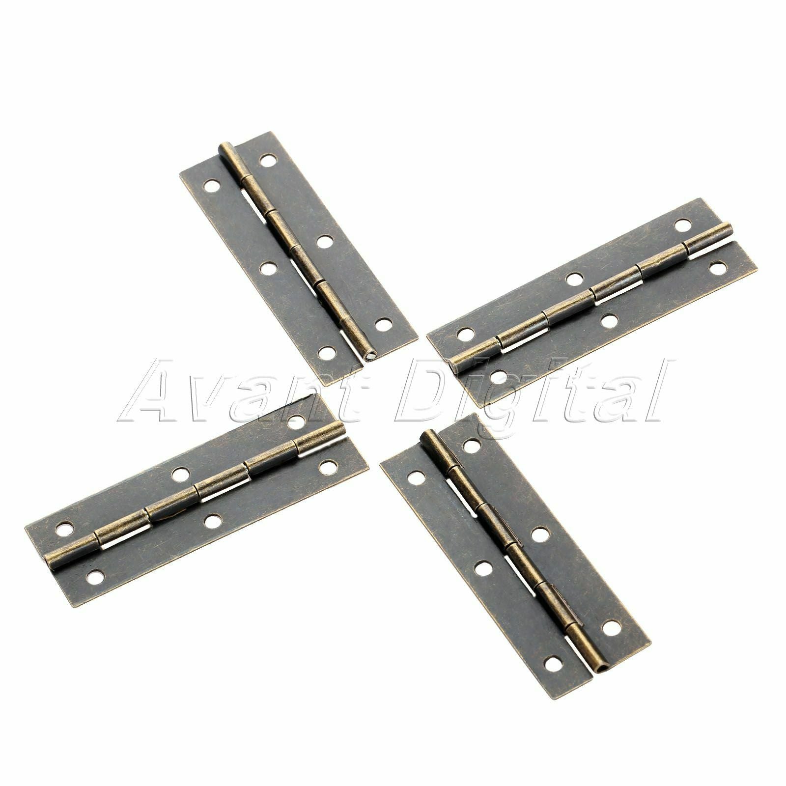 4pcs Furniture Door Hinges Cupboard Wardrobe Cabinet Hinges Hardware 60mm*20mm