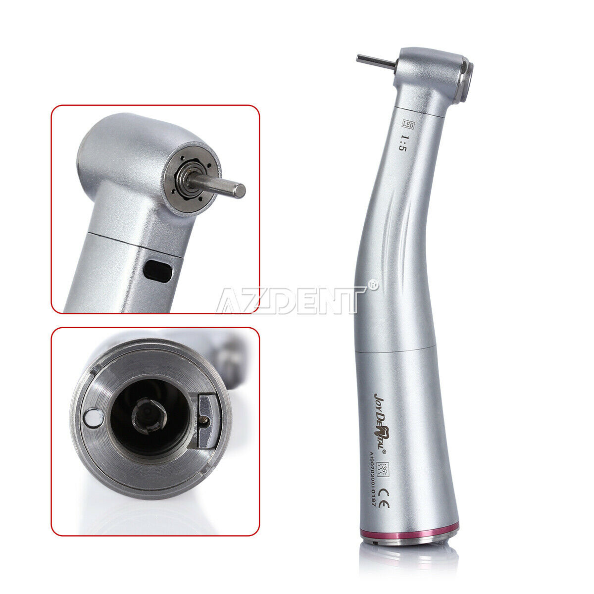 Dental 1:5 Fiber Optic increase Contra Angle Handpiece Fit E-type Electric Motor
