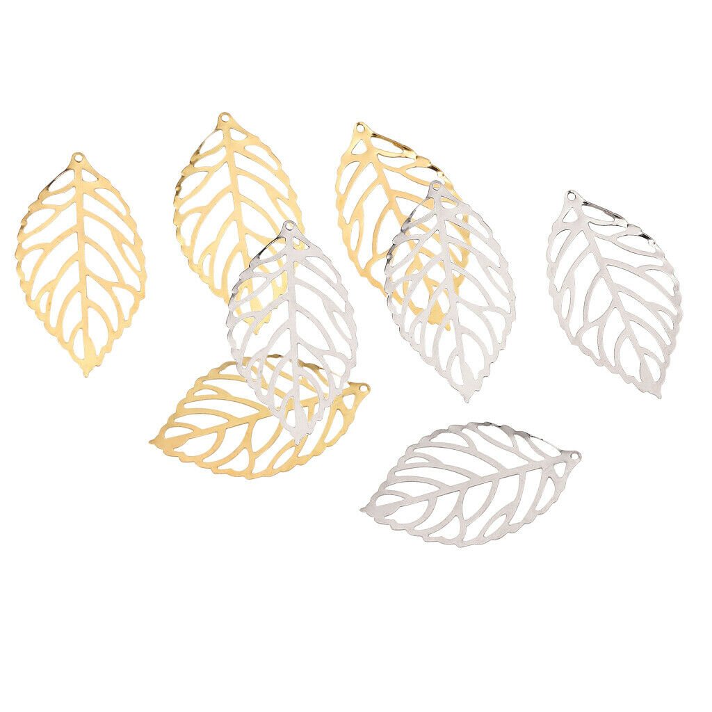 200pcs Alloy Leaves Pendants Findings for DIY Chinese Hairpin Bridal Jewelry
