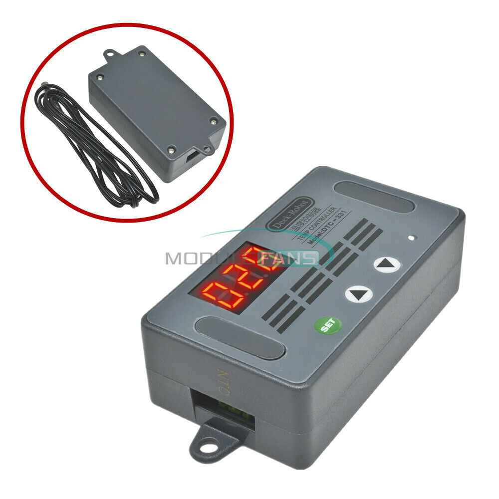 -50~110°C DTC-33 Temperature Controller NTC Thermostat Waterproof Sensor Relay