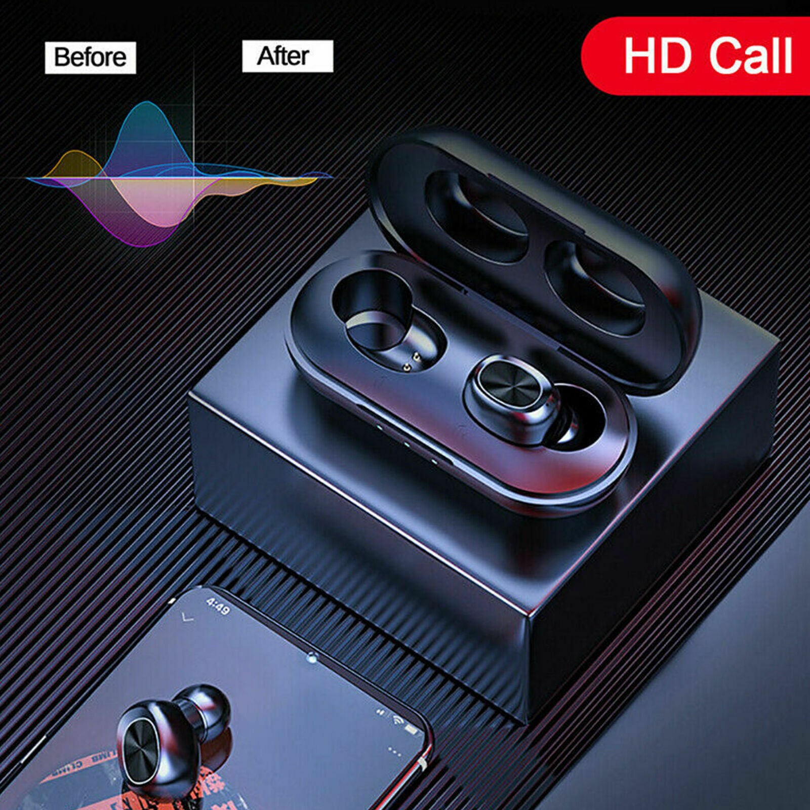 Stereo Mini Earbuds TWS Headphones Bluetooth 5.0 HeadsetWireless Earphones