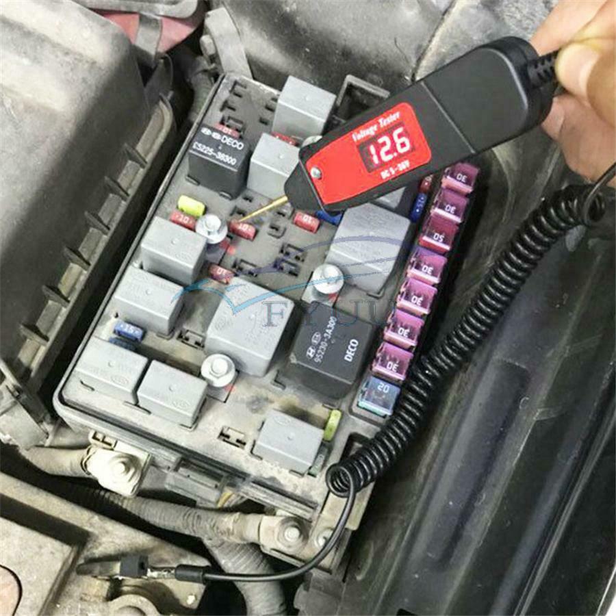 Car Electric Voltage Light Circuit Tester Light Test Pen Detector Probe 5-36V