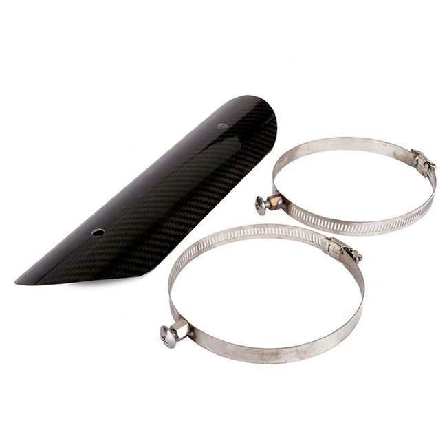 Universal Carbon Fiber Exhaust Pipe Heat Shield For Motorcycle Dirt Street Bike