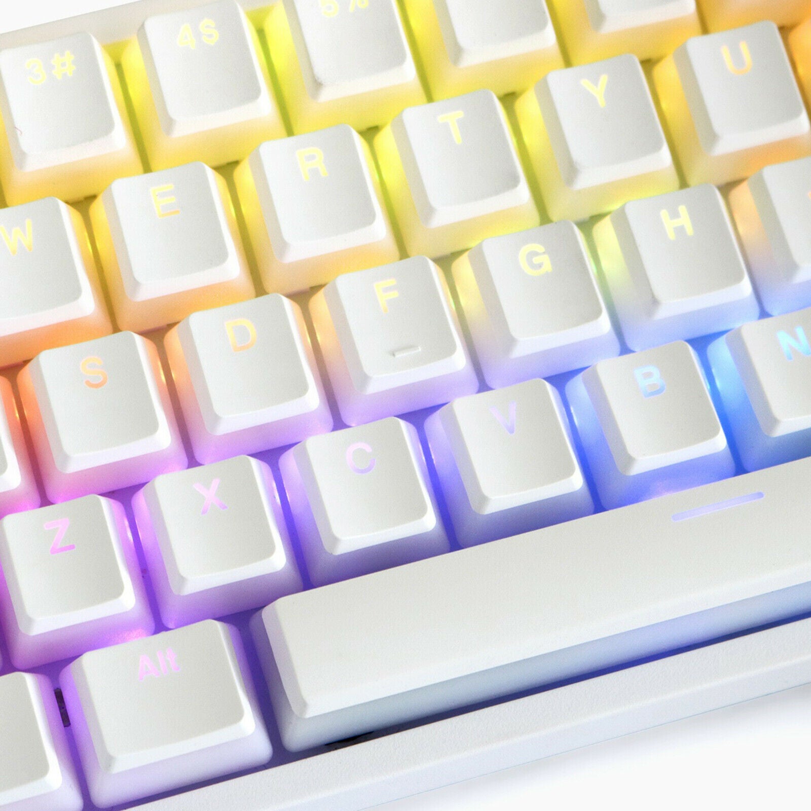 Pudding Keycaps Waterproof PBT Doubleshot 139 Key for CHERRY MX Switch Home