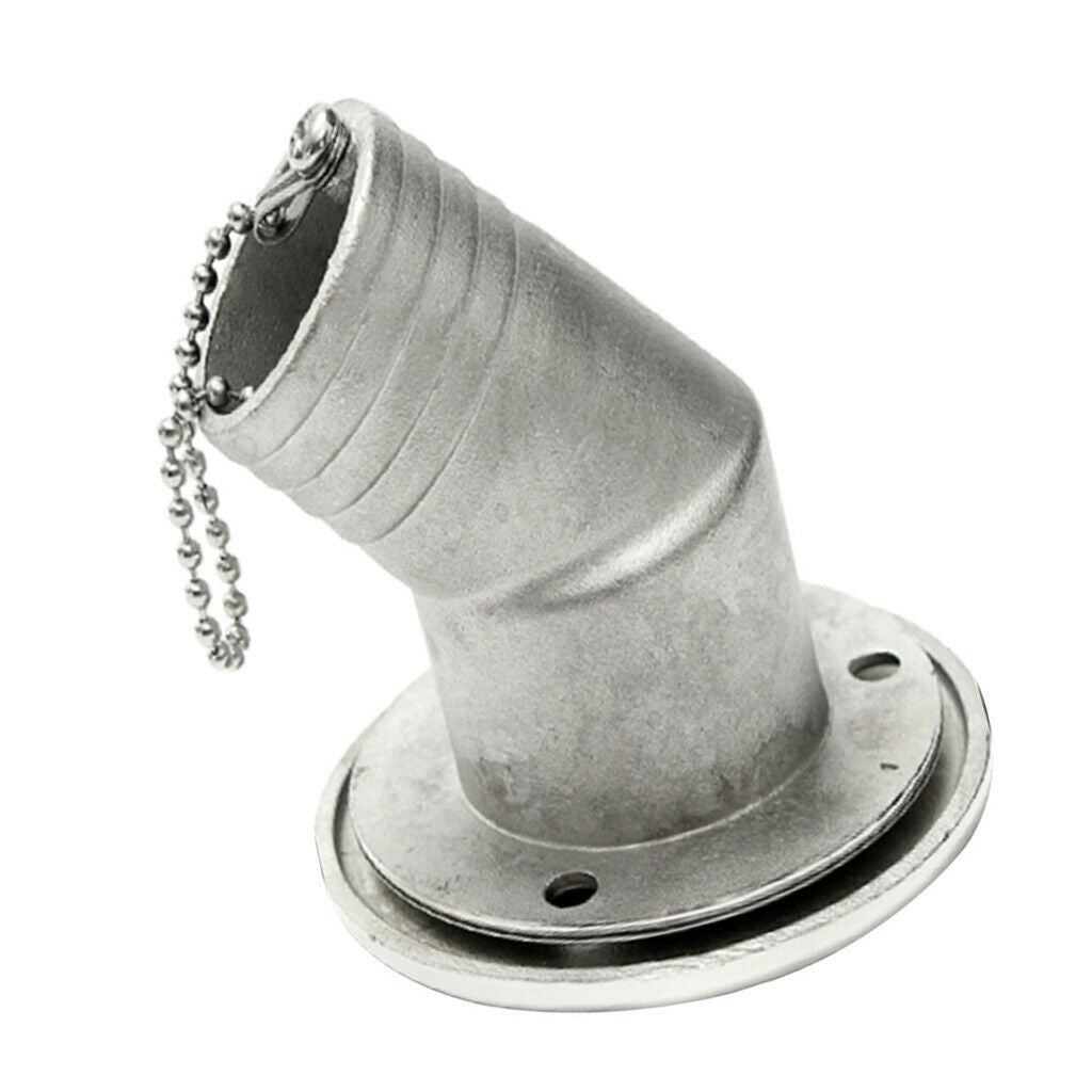 Stainless Steel Elbow Filler Neck, Deck Filler With Tank   For Boat, Yacht,