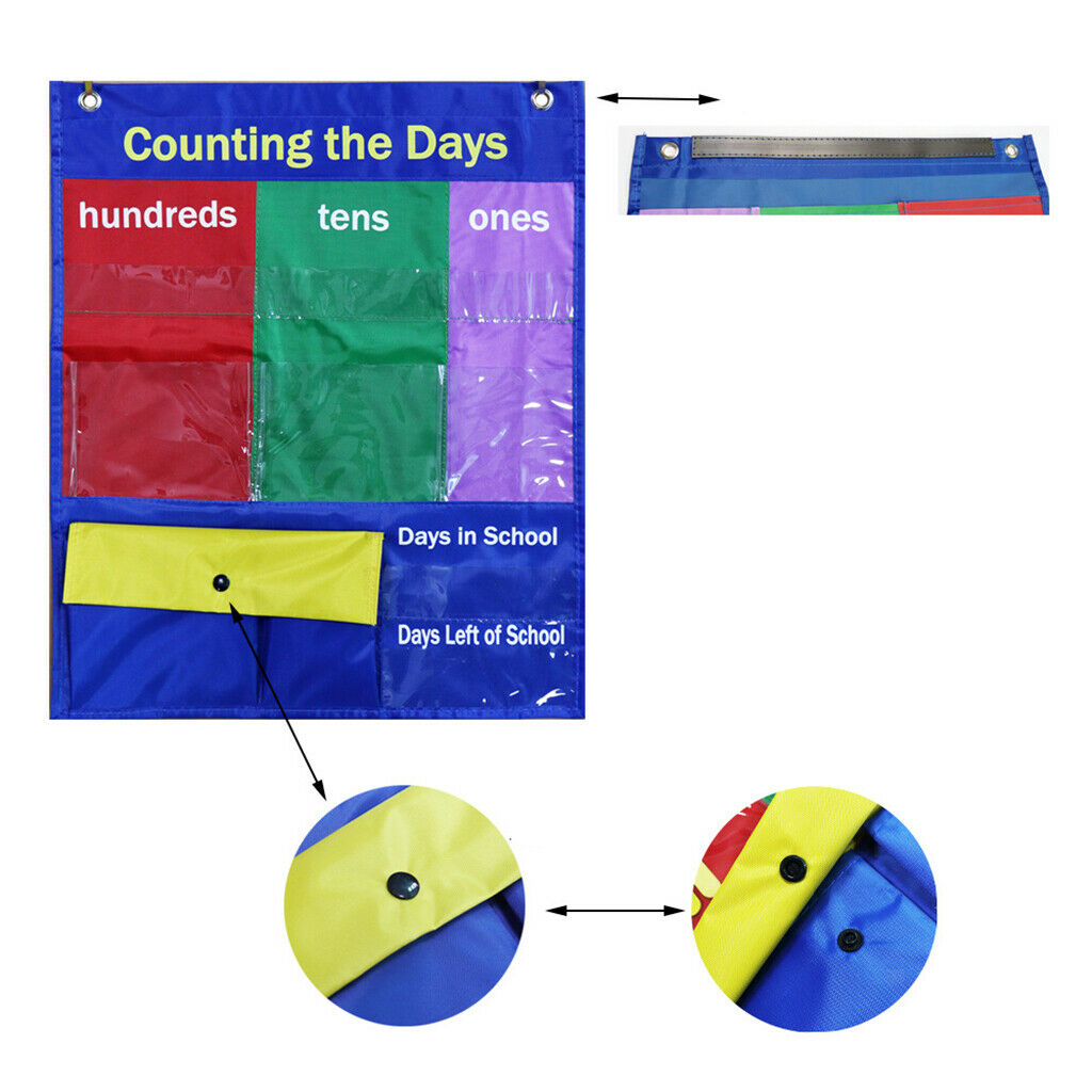 Center Pocket Chart English Learning Card Set Kids Educational Learning Toys for