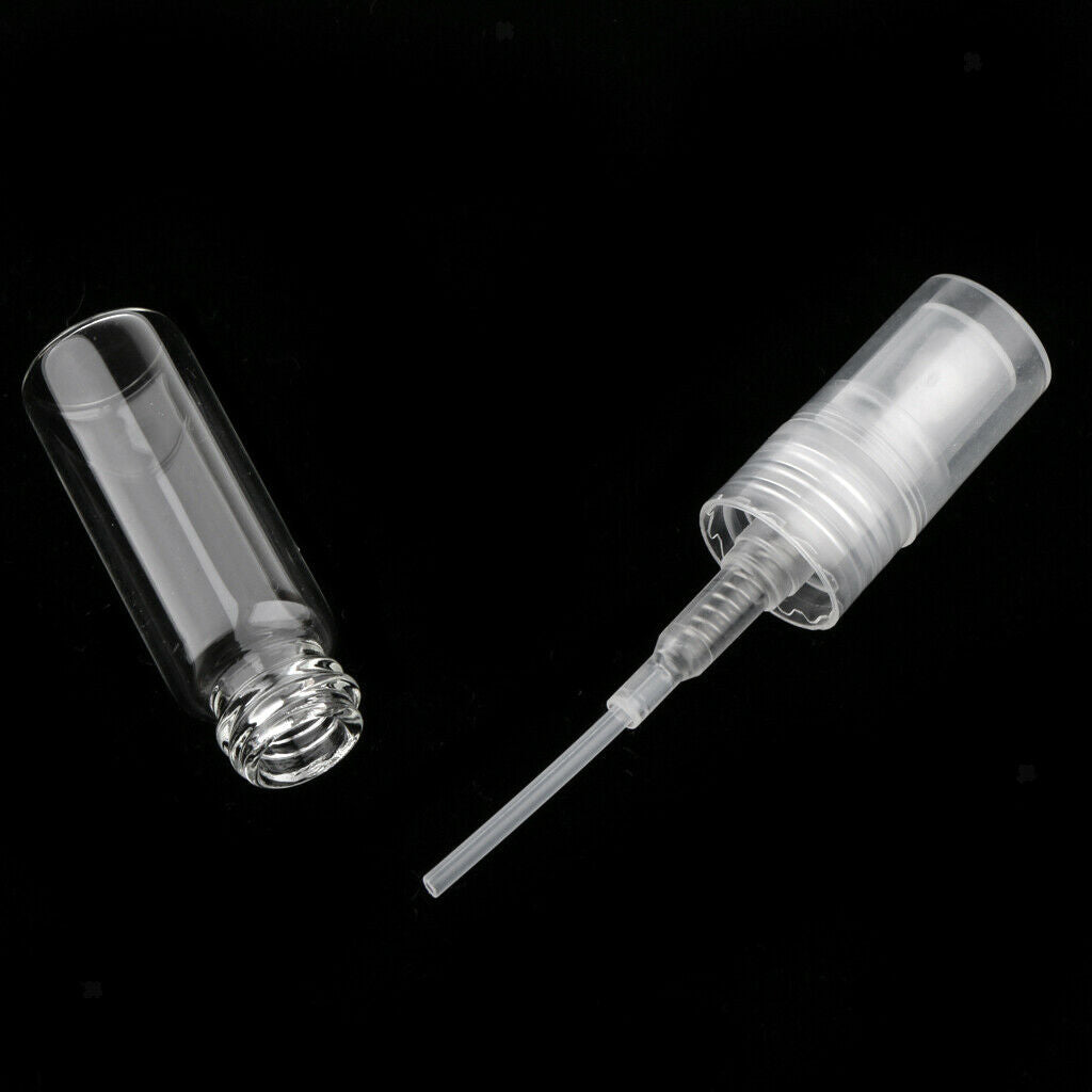 20Pcs Glass Perfume Empty Bottle Atomizer Pump Sprayer Refillable Travel
