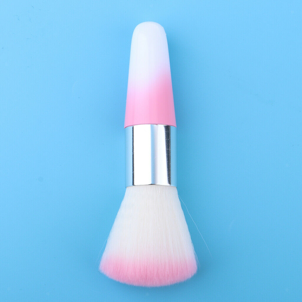 Make-up Blusher Brush Nail Art Dust Cleaner Acrylic Nail Gels Powder Remover