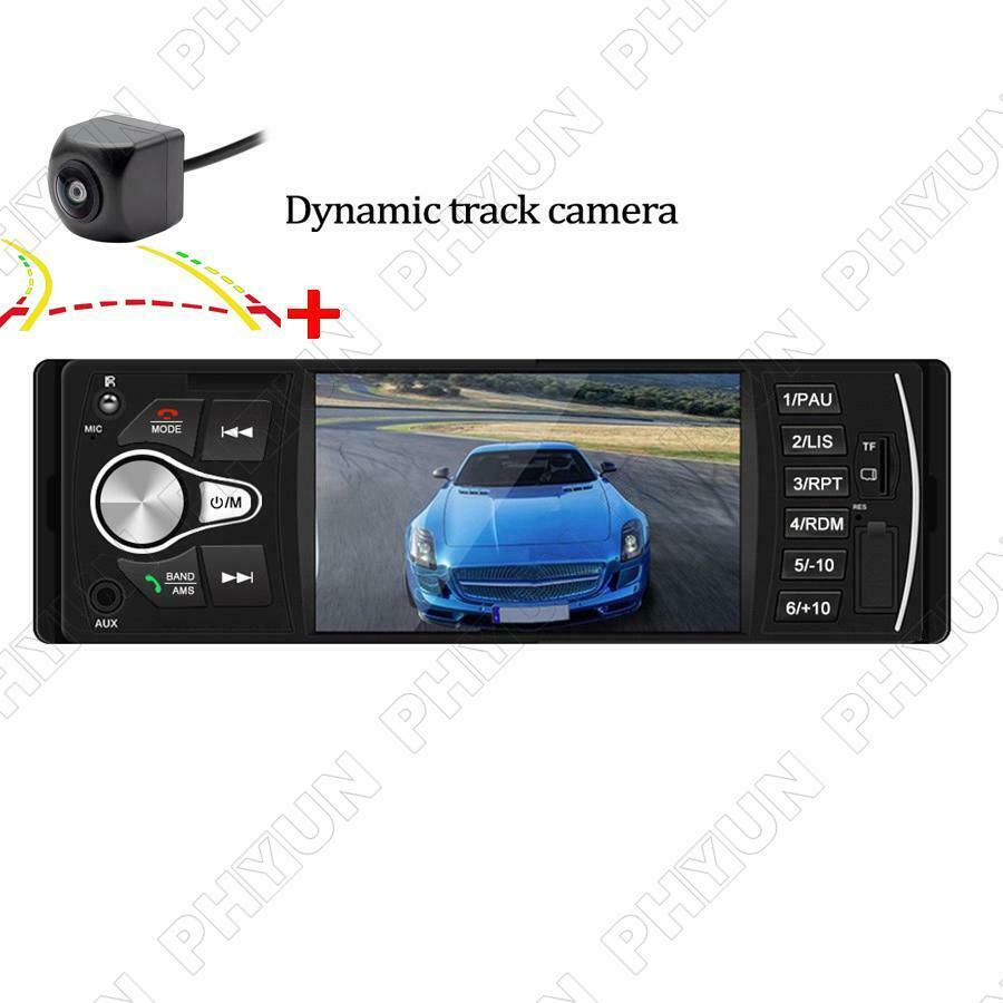 4.1'' HD Car Radio MP5 Player FM USB AUX Bluetooth w/ 170Â° Dynamic Track Camera