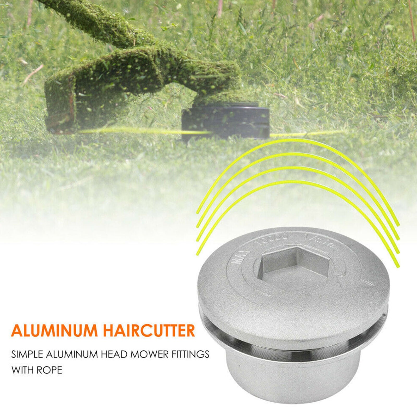 Universal Aluminum Grass Trimmer Head With 4 Lines Brush Cutter Head Threa