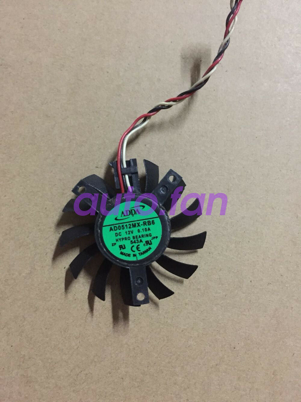 New for AD0512MX-RB6 35x35x27mm12V 0.10A 3-wire graphics card cooling fan