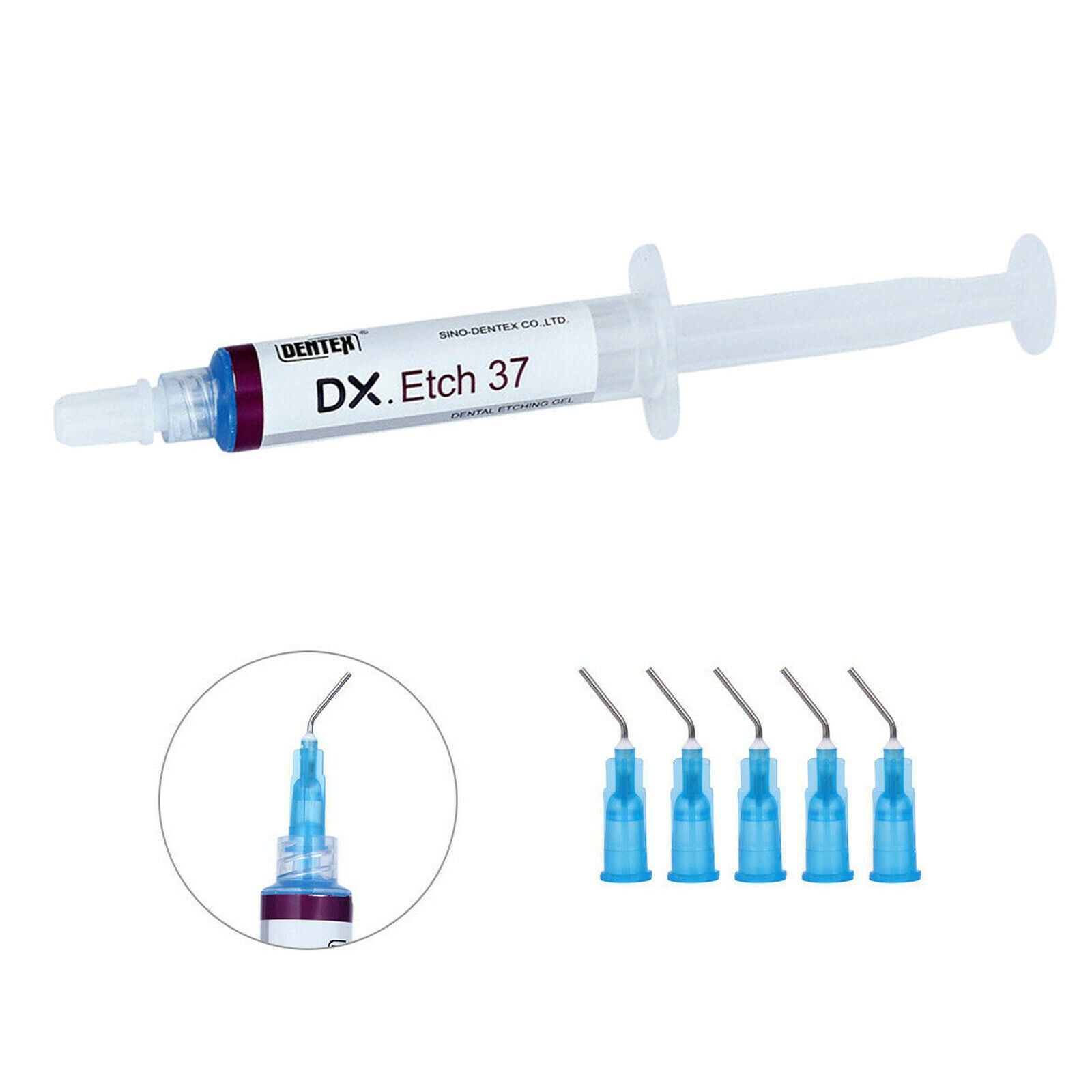 10 Pcs Dentex Dental Acid Etching Gel 37% Phosphoric 5 ml / syringe DX Etch 37