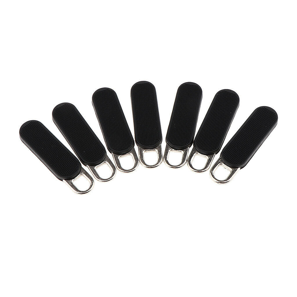 Pack of 20 Metal Zipper Sliders Black Zipper Pulls Tabs Bulks Zipper Puller