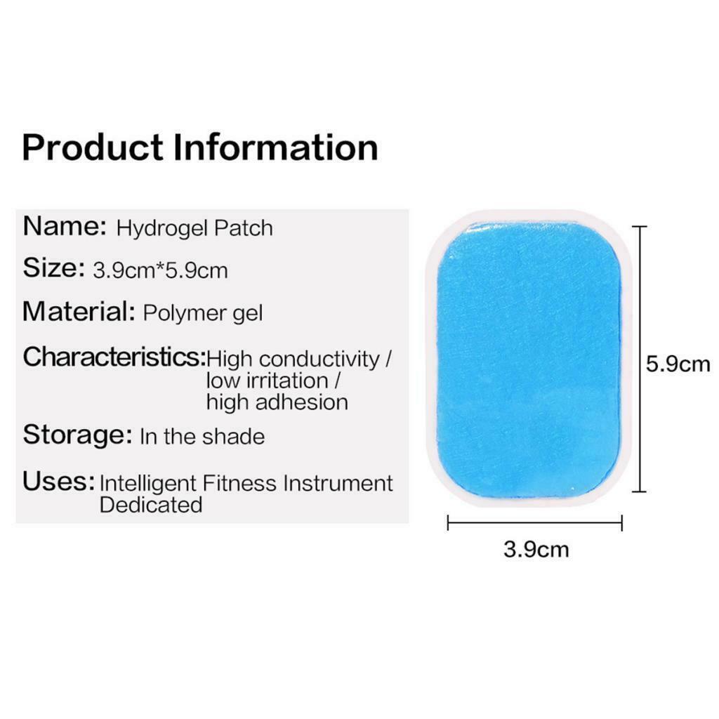 100 Pieces Electrostimulation Gel Pads Replacement Sheet Patches For Belt