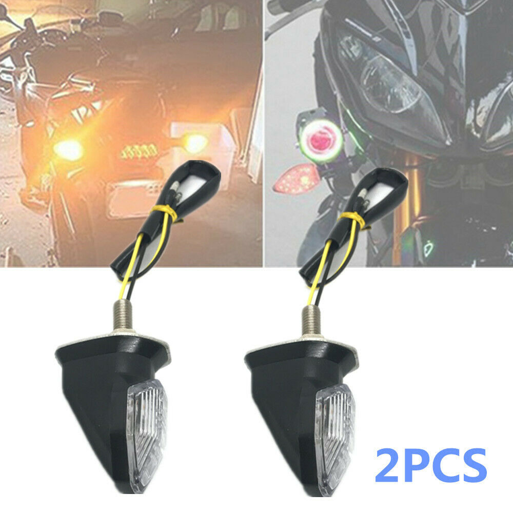 Motorcycle Flashing Turn Signal Indicator LED Triangle DRL Tail Light Lamp 1.3 W